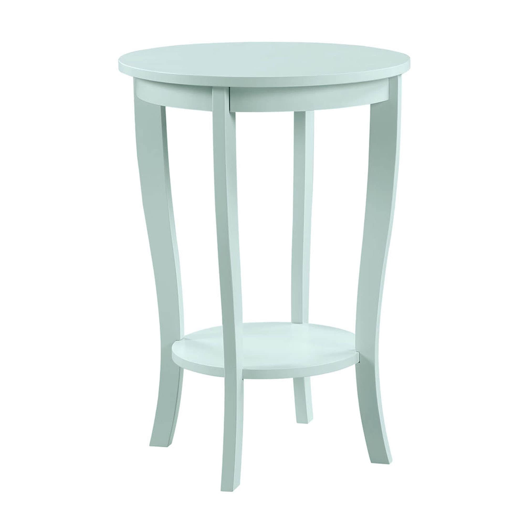 Convenience Concepts American Heritage Table d'Appoint Ronde en Bois Vert Écume de Mer