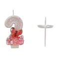 thumbnail image 2 of Rvkxad Bougies d'Anniversaire Chiffres 0-9, Décorations de Gâteau en Cire Rouges pour Fêtes Célébrations, Ensemble de Décoration de Gâteau Festif avec Mèches à Allumage Facile, 2 of 6