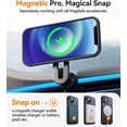 thumbnail image 5 of Entronix Heavy Duty Case For iPhone 12, 12 Pro, Translucent Matte Back, Magnetic Sturdy Case, Black, 5 of 5