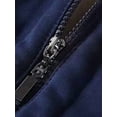 thumbnail image 4 of LUXUR Women Full Zip Jacket Open Front Holiday Outwear Navy Blue M, 4 of 7