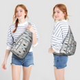 thumbnail image 2 of Tropical Reef Shark Sling Bag - Colorful Coral Environment Pattern, 2 of 2