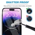 thumbnail image 4 of 2 Packs [PST] iPhone 15 / 16 Screen Protector, Full Coverage Tempered Glass Screen Protector with Case Friendly & Bubble Free, 4 of 5