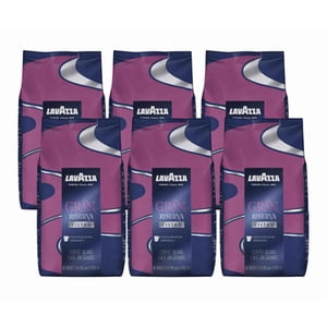 Lavazza GRAN RISERVA Haricots de café à mélange riche foncé 1 Kg / 2.2 Lbs (6/Case)