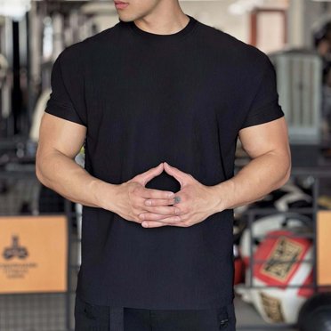 Chemises pour Hommes, Mode Estivale pour Hommes, Haut/chemise à Manches Courtes à Séchage Rapide et Col Rond