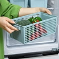 thumbnail image 1 of Grand Panier de Rangement Rangement pour Collations Panier Rectangulaire Creux Panier de Rangement Boîte à Articles Divers Cadre de Rangement Panier en Plastique Panier de Rangement, 1 of 6