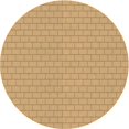 thumbnail image 1 of Ahgly Tapis d'Intérieur Lavable en Machine Carré Transitionnel Jaune Orange, 3 Pieds Carré, 1 of 7