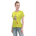 thumbnail image 4 of Women's Basic Short Sleeve T-Shirt Sailor Moon Moon Hare, 4 of 6