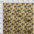 thumbnail image 3 of oneOone Viscose Chiffon Dark Beige Fabric Tropical Tree Craft Projects Decor Fabric Printed By The Yard 42 Inch Wide, 3 of 4
