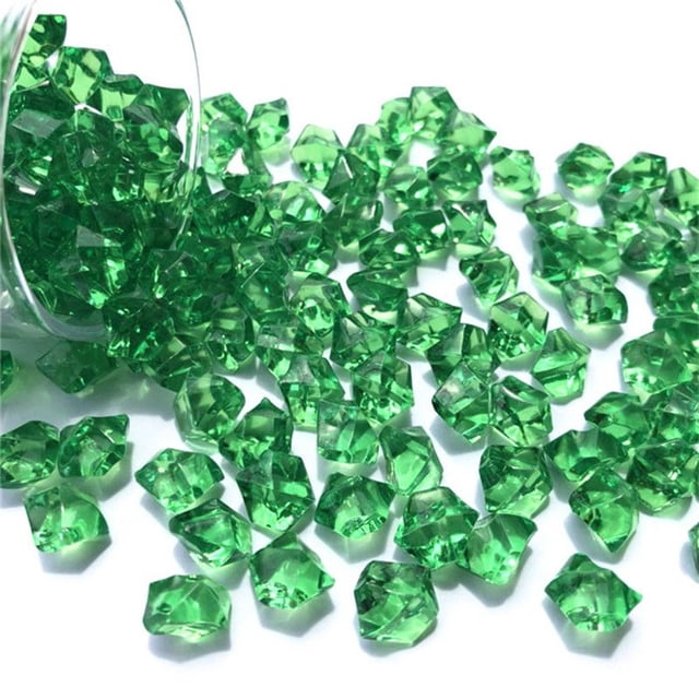 Luckyn Acrylic Diamonds Colourful Acrylic Diamond Gemstones, 200 Pcs Acrylic Plastic Gem Stone Ice Rocks Table Scatter Vase Fish Tank Decoration
