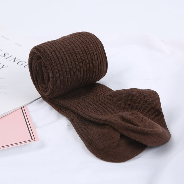 Faithtur Girls Knit Tights Thread Crochet Pantyhose Warm Ribbed Stockings