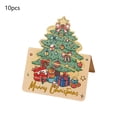 thumbnail image 1 of Gift Cards Christmas Christmas Tree Print Greeting Card for Florists, Bakeries, Gift Giving, Small Card, Information Card Small Christmas Tree, 1 of 6
