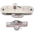 thumbnail image 2 of ORUYROP 90 Degree Locking Privacy Lock Sliding barn Door Latch Right Angle Door Clasp cam Lock (Large Silver), 2 of 4