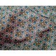 thumbnail image 4 of oneOone Silk Tabby Fabric Floral Block Printed Fabric 1 Yard 42 Inch Wide, 4 of 4