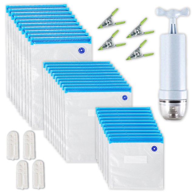 35 Pcs Sacs de Rangement Alimentaires sous Vide Réutilisables Sacs pour Scelleuse sous Vide 3