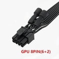 thumbnail image 3 of GPU 8PIN(6+2) PCI-E Graphics Card Extension Cable with Filter Capacitor Eliminating Video Card Whistling Noise, 3 of 8