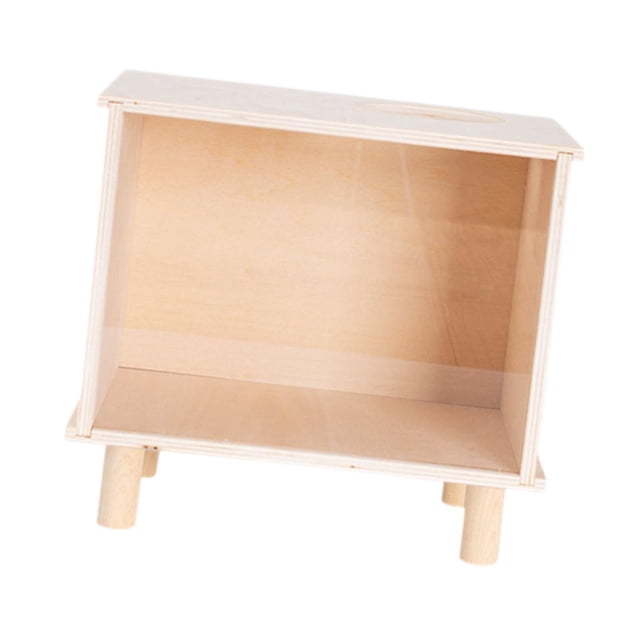relayinert Hamster Digging Box Toy Hamster House for Rat Dwarf Hamster Small Sized Pets M Beige M