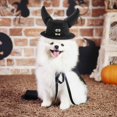 thumbnail image 4 of TIELUTT Halloween Pet Cat Witch Hat with Adjustable Horns Animal Pet Clothes Closet Pet Clothes Hangers for Small Dogs Pet Clothes Rack Pet Clothes for Large Dogs Female Pet Clothes Hangers Metal, 4 of 4