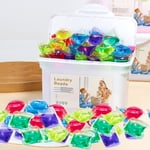 Meitianfacai 100-Count Laundry Detergent Pods Value Pack - Advanced Stain Fighting Formula with Color Protection and Fabric Softening (White)