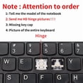 thumbnail image 2 of Replacement Keycap Key cap Hinge For MSI GS76 GF76 GF66 GL66 Stealth 11ue 11ug 11uh MS-17M1-17L1-1581-1582-17K3 Keyboard 2 Keycap, 2 of 5