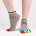 thumbnail image 1 of Split Toe Yoga Socks Breathable Sweat Socks Yoga Non-slip Five-finger Socks, 1 of 6