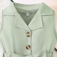 thumbnail image 4 of Wdgfv Ensemble pour Tout-Petite Fille Barboteuse Sans Manches Combinaison une Pièce Justaucorps Barboteuse Vêtements d'Été Vert 12-18 Mois, 4 of 6