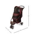 thumbnail image 4 of Gen7Pets Regal PLUS™ Pet Stroller, Dog Stroller - Cat Stroller, Black/Red, 4 of 5