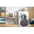 thumbnail image 2 of Ahgly Company Tapis d'Intérieur Lavables en Machine, Ronds, Noirs, 8' Ronds, 2 of 7