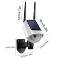thumbnail image 3 of Lisbinx Solar Powered Motion Sensor Security Dummy Camera with Flashing LED, White, Outdoor Garden Driveway, IP66 Waterproof, Remote Control, 3 of 6
