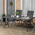 thumbnail image 2 of Outsunny Table à Manger d'Extérieur de 6 Pi pour 6, Table de Patio Pliante Pieds en Acier, 2 of 10