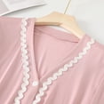 thumbnail image 4 of Timegard Chemise de Nuit pour Femmes à Boutons, Col en V, Manches Longues, Chemises de Sommeil, Pyjama Décontracté, Robe de Maison Confortable, 4 of 8