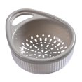 thumbnail image 2 of jifeng Food Strainer and Colander Drainer Container Pasta Strainer Veggies Strainer Gray, 2 of 9