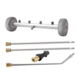 thumbnail image 4 of davian Pressure Washer Undercarriage Cleaner Premium Stainless Steel Universal under Car Cleaner with Extension Rods Water Broom Undercarriage Sprayer Suitab with Connector, 4 of 8