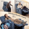 thumbnail image 4 of HOMCOM Power Lift Recliner Chair with Massage Electric Recliner Chair Blue, 4 of 10