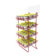 thumbnail image 3 of FixtureDisplays® Red Wire Small Bottle Canister 1.7" Wide Slot Nail Polish Display Rack Countertop 12050, 3 of 6
