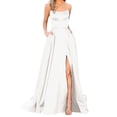 thumbnail image 1 of B91xZ Womens Summer Dresses Ruffle Cap Sleeve V Neck Swing A Line Cocktail Party Dresses,White S, 1 of 4