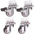 thumbnail image 1 of Roulettes 4 Pcs Meubles pour Lit Roue Universelle 2 Pouces Table Plateforme Rotative Chaise Mobile Petite Roulette pour Quincaillerie de Maison, Facile à Utiliser, 1 of 6