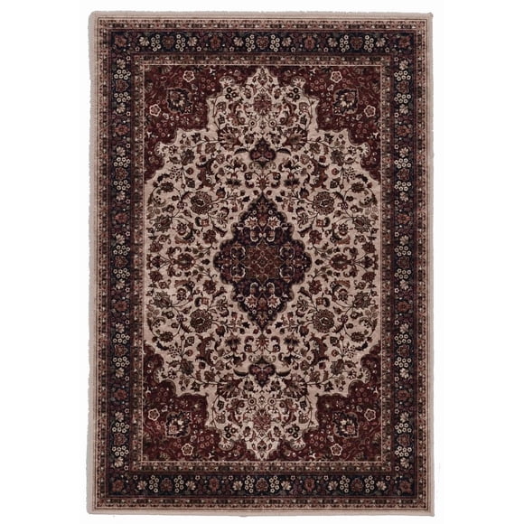 Emerald Bayer Red & Navy 6'7" x 9'7" Area Rug