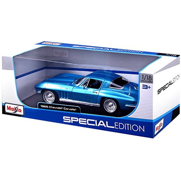 Maisto 1965 Chevrolet Corvette Blue 1/18 Diecast Model Car