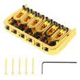 thumbnail image 2 of Electric Guitar Fixed Bridge Metal Guitar Hardtail Bridge Adjustable Guitar Fixed Bridge Replacement For Telecaster, 2 of 8
