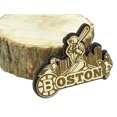 thumbnail image 4 of Boston Souvenir Aimant de Réfrigérateur en Bois Gravé Cadeau, 4 of 5