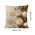thumbnail image 3 of Fridja Clearance under 5$ Christmas Pillowcase About 18x18in Pillowcase - Christmas Decoration Patterns Home Pillowcase Flat Printing Imitating Three-dimensional Patterns, 3 of 6
