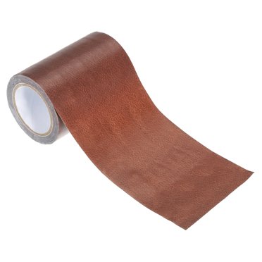 Unique Bargains Ruban de Réparation en Cuir 4'X15 Pieds, Patch Texturé Réaliste Auto-Adhésif, Rouge