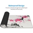thumbnail image 2 of Watercolor Sakura Cherry Blossom Gaming Mouse Pad - 31.5x11.8 Inch, Stitched Edges, Extended Waterproof Desk Mousepad, Non-Slip Rubber Base, Large Computer Keyboard Mat for Work/Office/Home, 2 of 6