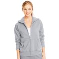 thumbnail image 1 of Hanes Womens ComfortSoft EcoSmart Full-Zip Hoodie Sweatshirt, S, Light Steel, 1 of 3