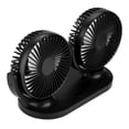 thumbnail image 3 of 12V USB Dual Head Car Fan Auto Ventilation Air Conditioner Portable Auto Cooler Air Circulator Fan, 3 of 8