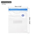 thumbnail image 5 of Unique Bargains Sacs sous Vide 10 Pcs, Sacs Alimentaires Réutilisables à Fermeture Éclair sous Vide avec Valve d'Air Sac de Rangement pour Aliments 22cm x 16cm, 5 of 5