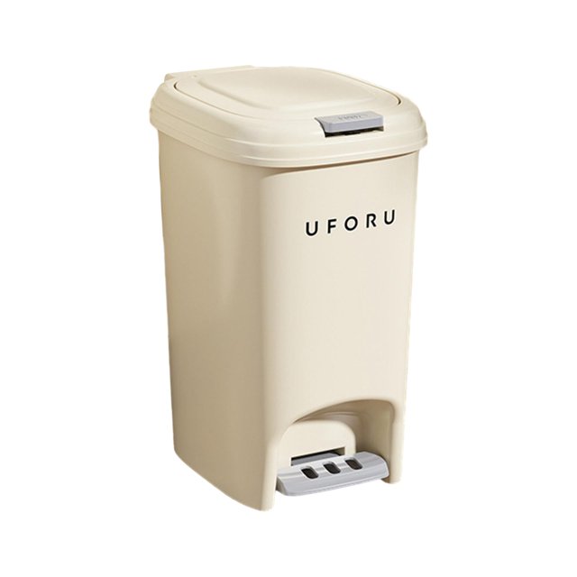 GUOOL Foot Pedal Garbage Bin Kitchen Step Trash Can for Toilet Laundry Room Garage 20L
