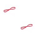 thumbnail image 2 of QualitChoice Bandeau de Sport Extensible Réglable Style Simple Accessoires de Coiffure Élastiques Femmes Hommes pour Yoga Gym Rouge 2Set, 2 of 6
