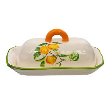 IH Casa Decor Ceramic Lemon Butter Dish With Lid