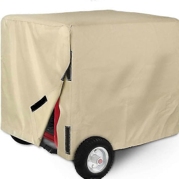 SZTXJ Waterproof Universal Generator Cover 26x20x20inch/32x24x24inch/38x30x28inch - For Most 5000-10000 Watt Generators, BLACK BEIGE 38x30x28inch